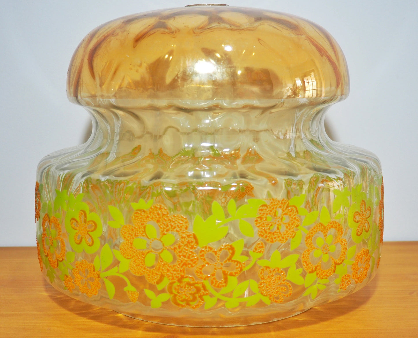 1970s Glass Pendant Light