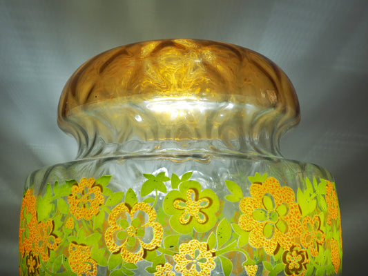 1970s Glass Pendant Light