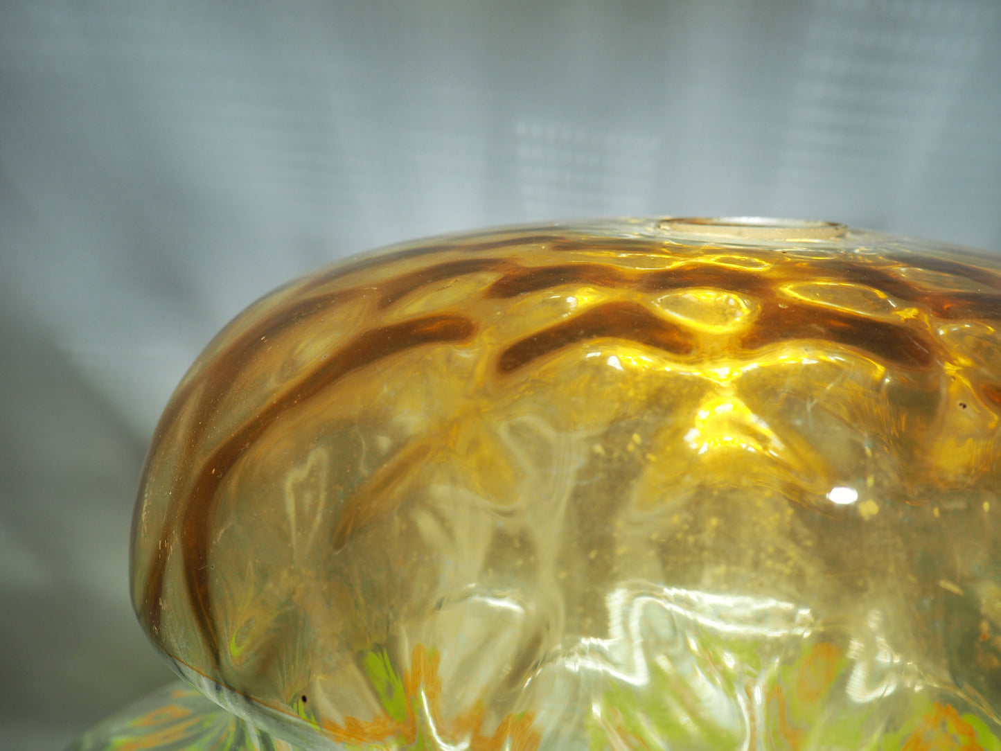 1970s Glass Pendant Light